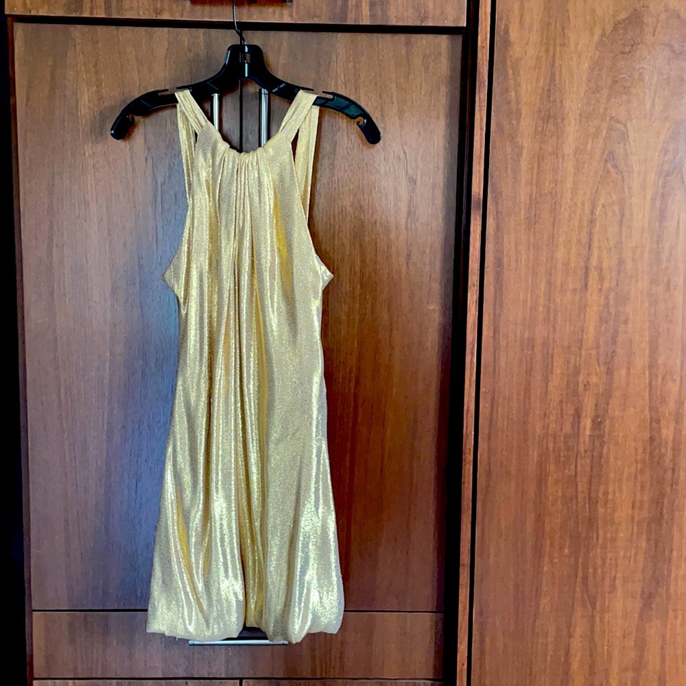 Gold handmade holiday Dress! Be 1-of-A-Kind!!